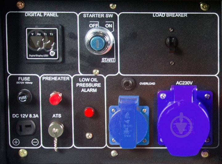 Генератор дизельный KOMPAK 6100XE 5 кВт / 5,5 кВт 230 В 6807189 - фото 4