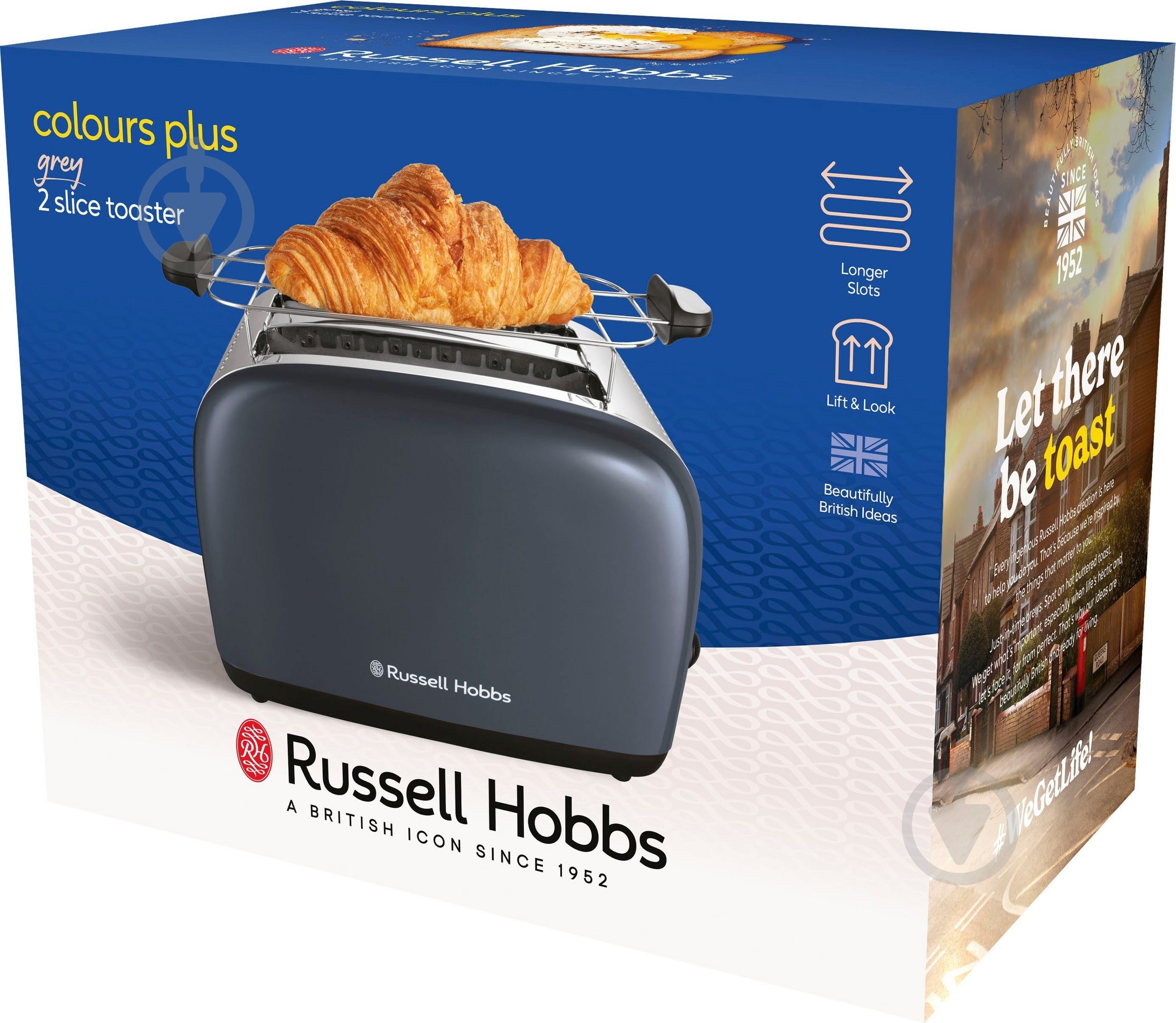 Тостер Russell Hobbs Colours Plus Grey 26552-56 - фото 8