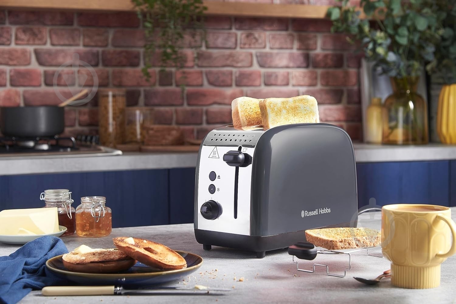 Тостер Russell Hobbs Colours Plus Grey 26552-56 - фото 9
