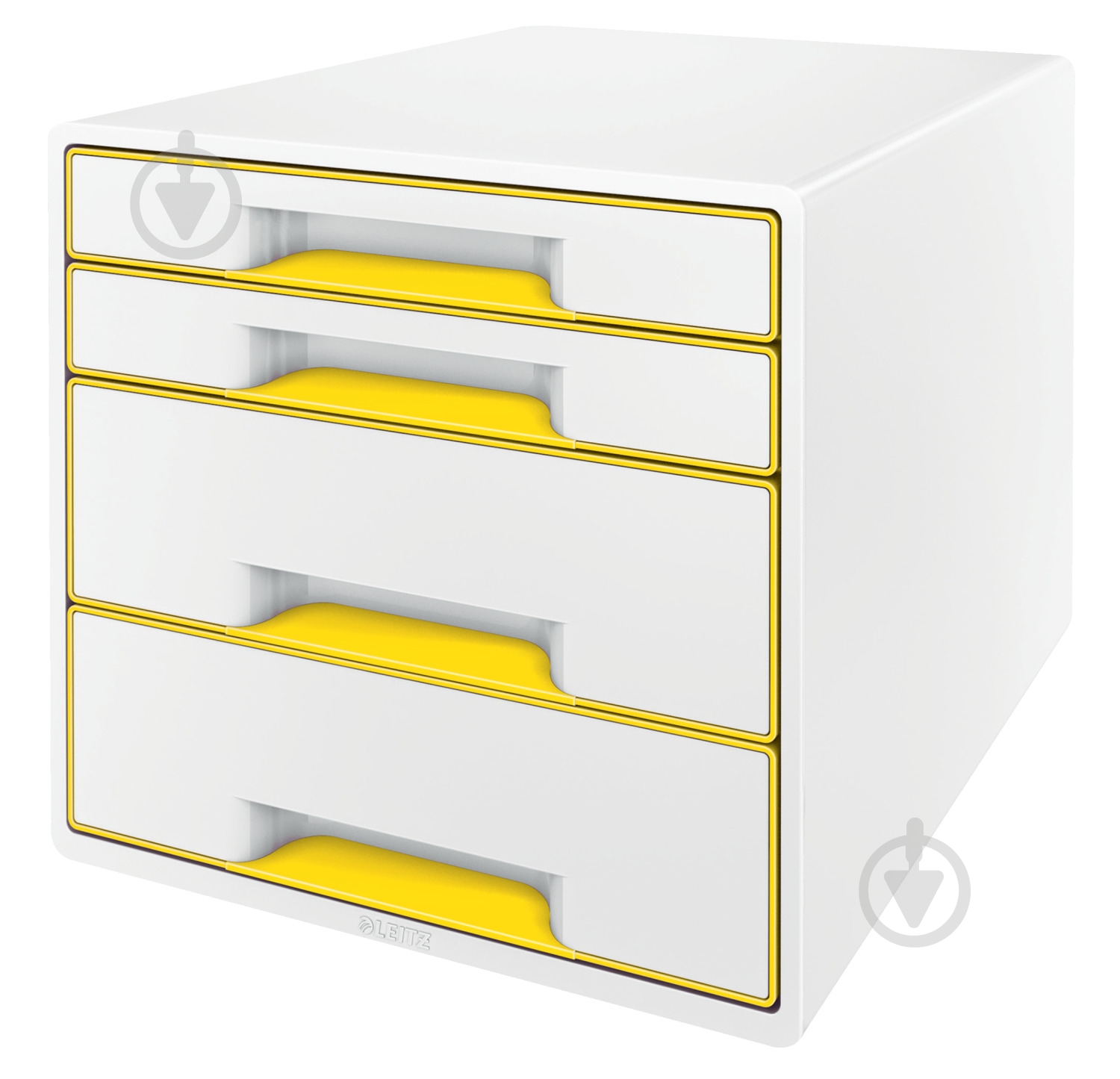 Бокс для бумаги с 4 ящиками WOW CUBE желтый 5213-20-16 Leitz - фото 1 Бокс для бумаги с 4 ящиками WOW CUBE желтый 5213-20-16 Leitz - фото 1