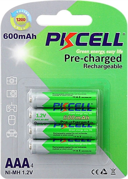 Аккумулятор PKCELL 1.2V Ni-MH AAA600-4B AAA (мизинчиковые) 4 шт. - фото 1