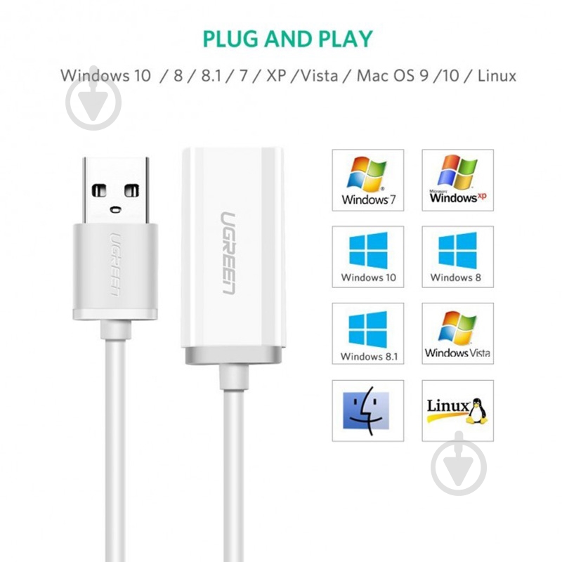 Звуковая карта UGREEN 30712 - фото 5 Звуковая карта UGREEN 30712 - фото 5