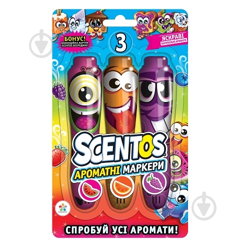 Набор маркеров Scentos Сочное трио с ароматом (3 цвета) - фото 1 Набор маркеров Scentos Сочное трио с ароматом (3 цвета) - фото 1