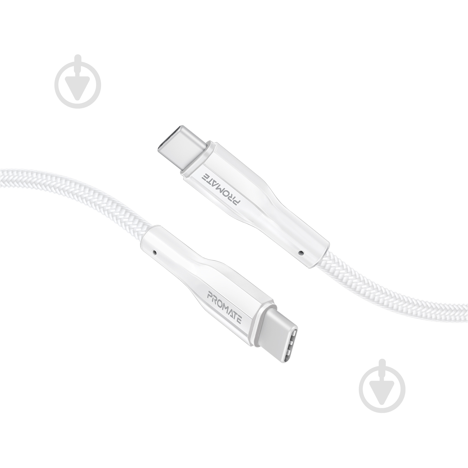 Кабель Promate xCord-CC200 USB-C to USB-C 3А 2 м white (xcord-cc200.white) - фото 1 Кабель Promate xCord-CC200 USB-C to USB-C 3А 2 м white (xcord-cc200.white) - фото 1
