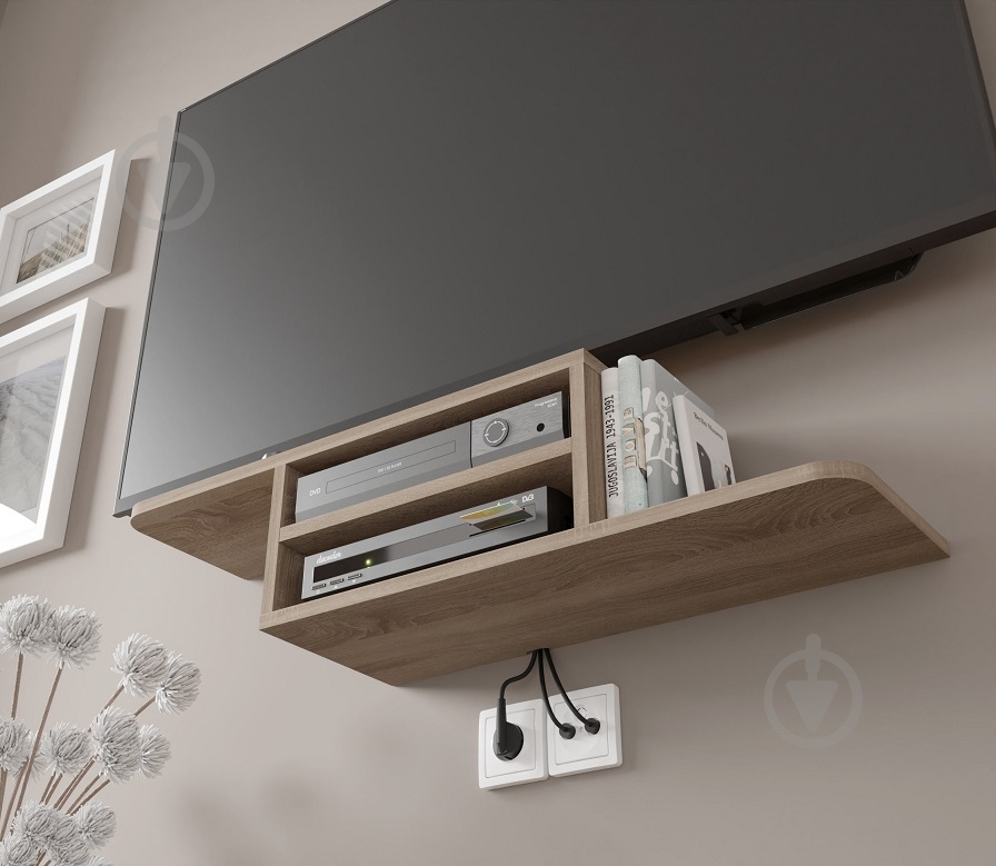 Тумба под ТВ BIM Furniture Dedal 900x200x220 мм дуб сонома(DEDAL_TV_STAND_90_SONOMA_OAK) - фото 3 Тумба под ТВ BIM Furniture Dedal 900x200x220 мм дуб сонома(DEDAL_TV_STAND_90_SONOMA_OAK) - фото 3