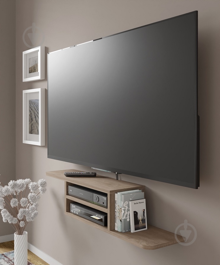 Тумба под ТВ BIM Furniture Dedal 900x200x220 мм дуб сонома(DEDAL_TV_STAND_90_SONOMA_OAK) - фото 5 Тумба под ТВ BIM Furniture Dedal 900x200x220 мм дуб сонома(DEDAL_TV_STAND_90_SONOMA_OAK) - фото 5