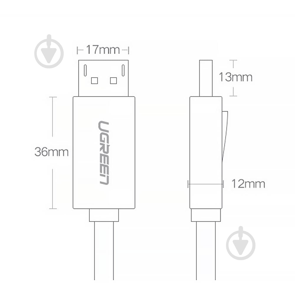 Кабель UGREEN 5 м черный (10213) - фото 4