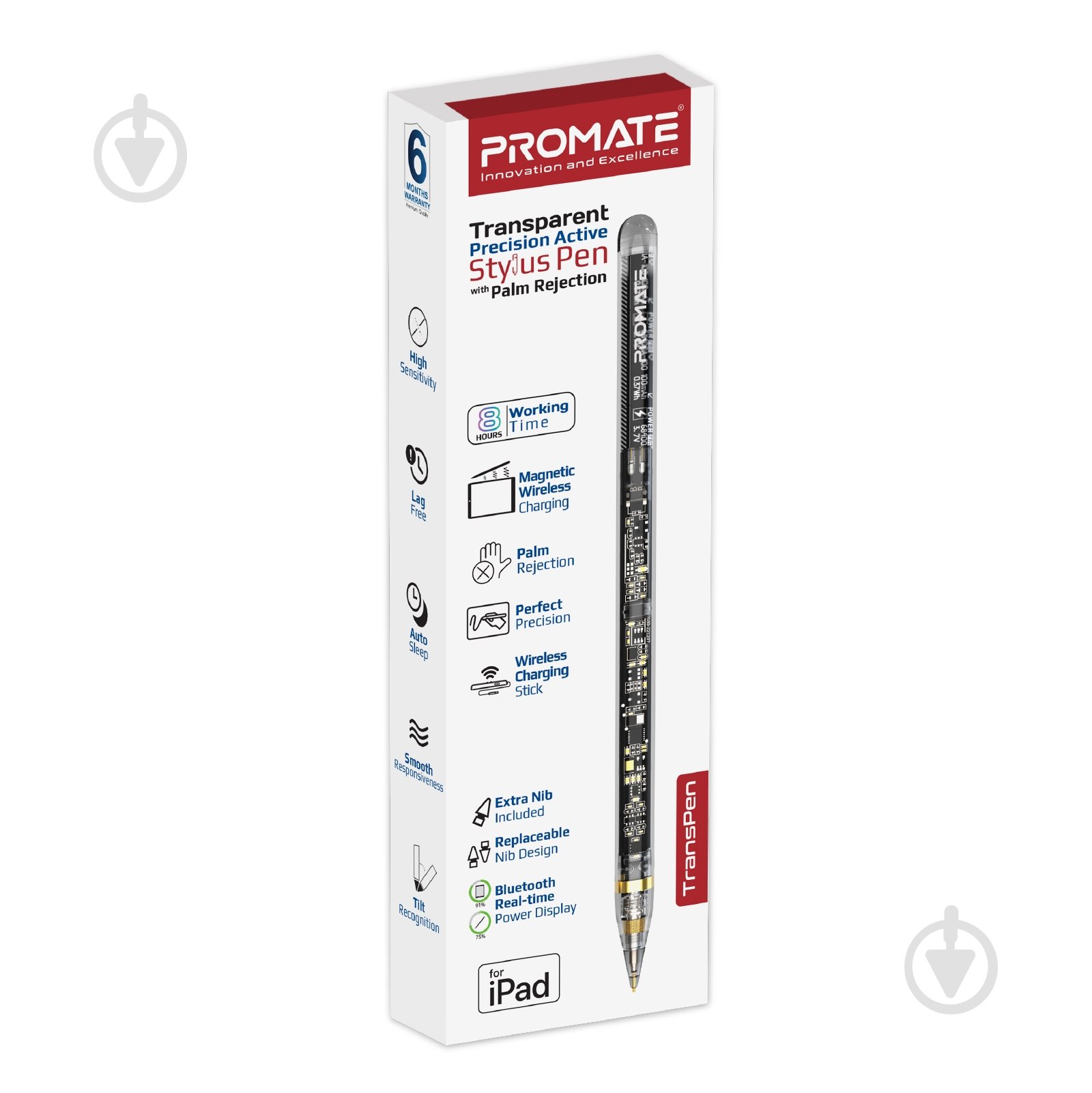 Стилус Promate Transpen для iPad - фото 7 Стилус Promate Transpen для iPad - фото 7