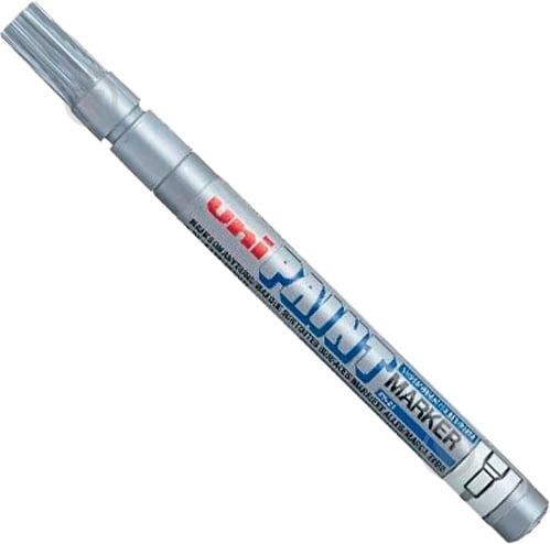 Маркер UNI PAINT 0.8-1.2мм PX-21.Silver серебристый - фото 2