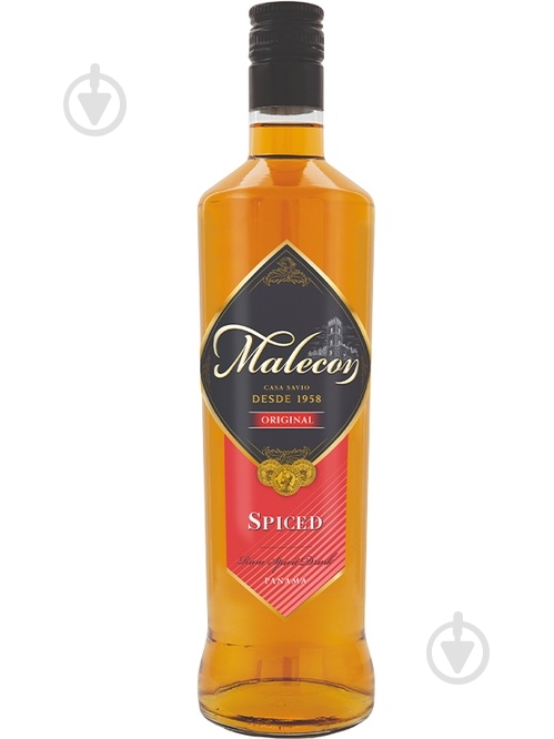Джин Malecon Spiced Rum (Панама), 35%, 0,7 л 0,7 л - фото 1