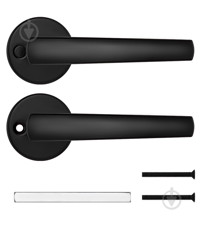 Ручка на розетці Abloy POLARITA 16/001 натискна антибактеріальна ACTIVE санвузловий(WC) чорний - фото 3