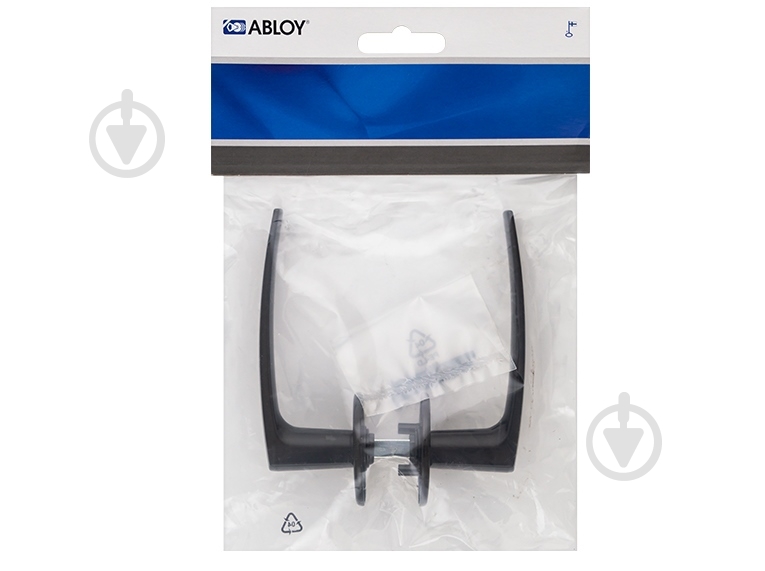 Ручка на розетці Abloy POLARITA 16/001 натискна антибактеріальна ACTIVE санвузловий(WC) чорний - фото 7