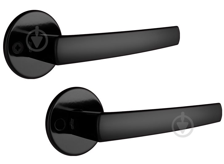 Ручка на розетці Abloy POLARITA 16/001 натискна антибактеріальна ACTIVE санвузловий(WC) чорний - фото 1