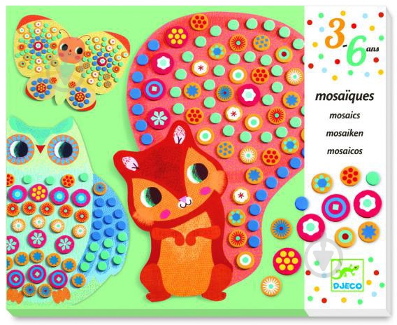 Набор мозаики Djeco Белочка - фото 1 Набор мозаики Djeco Белочка - фото 1