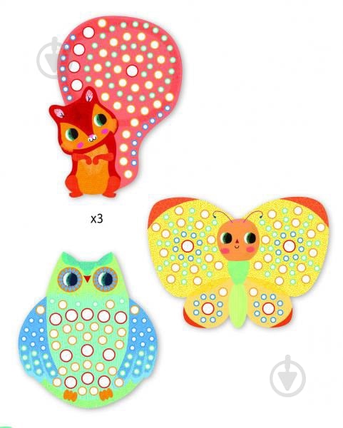 Набор мозаики Djeco Белочка - фото 3 Набор мозаики Djeco Белочка - фото 3