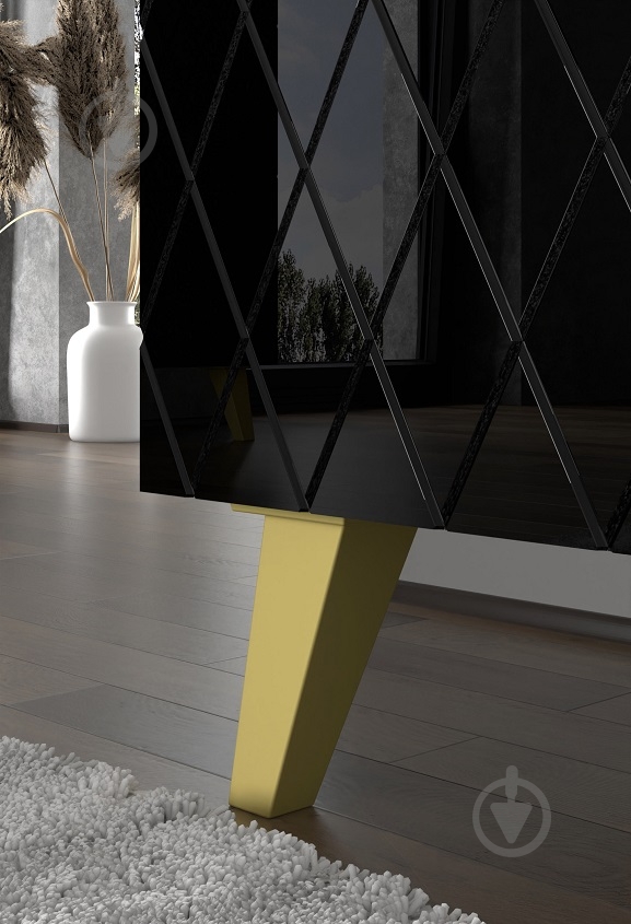 Тумба під ТВ BIM Furniture Diuna HG 1450x620x420 мм золотий/чорний матовий (DIUNA_RTV_145_3D1K_BM_BG_GL) - фото 7 Тумба під ТВ BIM Furniture Diuna HG 1450x620x420 мм золотий/чорний матовий (DIUNA_RTV_145_3D1K_BM_BG_GL) - фото 7