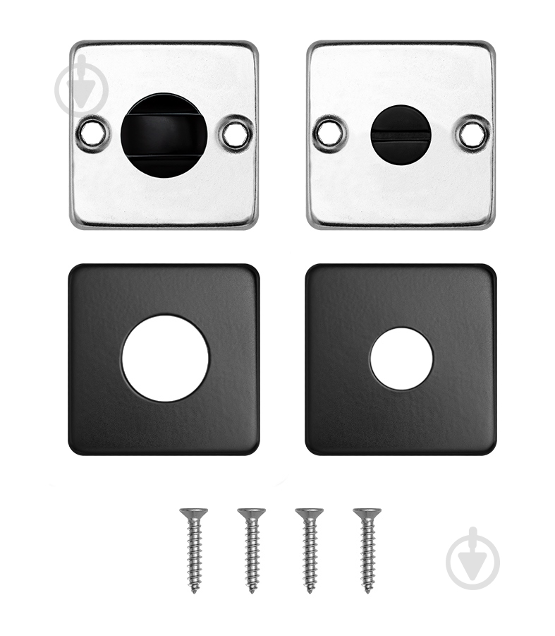Накладка під WC Rostex DESIGN H53 WC квадратна 38-52 мм чорна - фото 3 Накладка під WC Rostex DESIGN H53 WC квадратна 38-52 мм чорна - фото 3