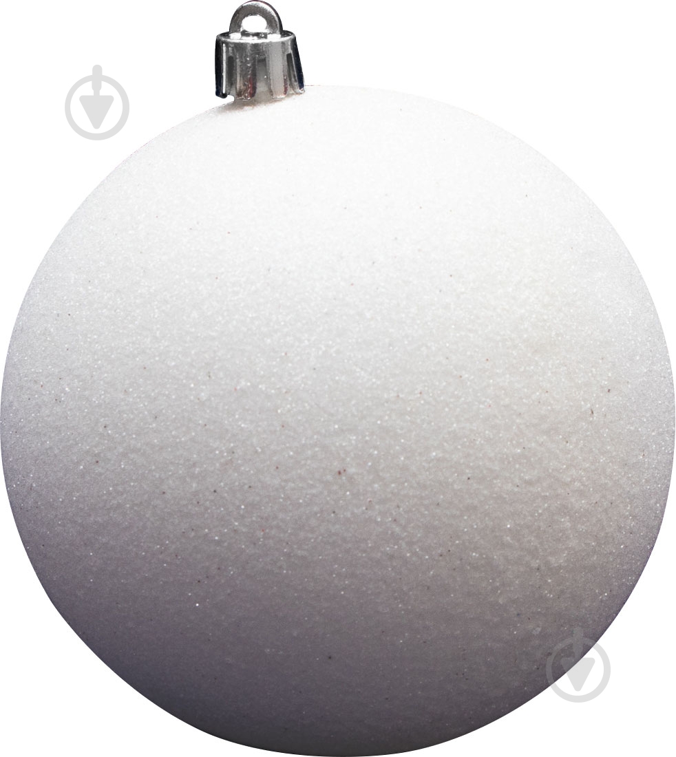 Шар новогодний Девилон 100 мм белый 250768 - фото 1 Шар новогодний Девилон 100 мм белый 250768 - фото 1
