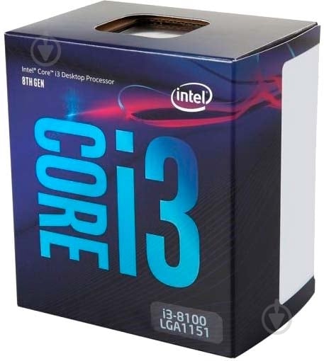 Процесор Intel Core i3-8100 3,6 GHz Socket 1151-V2 (CM8068403377308 S R3N5) - фото 1 Процесор Intel Core i3-8100 3,6 GHz Socket 1151-V2 (CM8068403377308 S R3N5) - фото 1