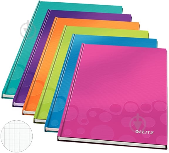 Блокнот Leitz WOW A4 клетка синий - фото 2 Блокнот Leitz WOW A4 клетка синий - фото 2