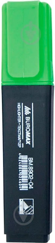 Маркер текстовий Buromax Jobmax зелений BM.8902-04 - фото 1