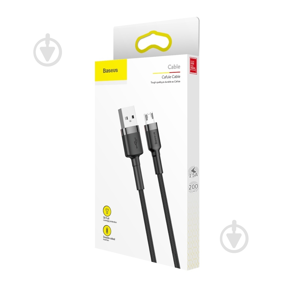 Кабель BASEUS 2 м черный (CAMKLF-CG1) - фото 6
