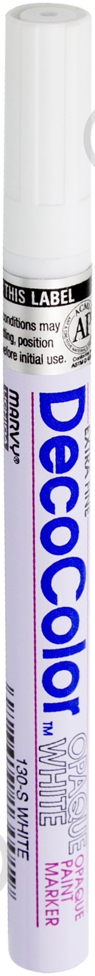 Маркер универсальный Marvy 130-S 0.8 мм белый - фото 2 Маркер универсальный Marvy 130-S 0.8 мм белый - фото 2