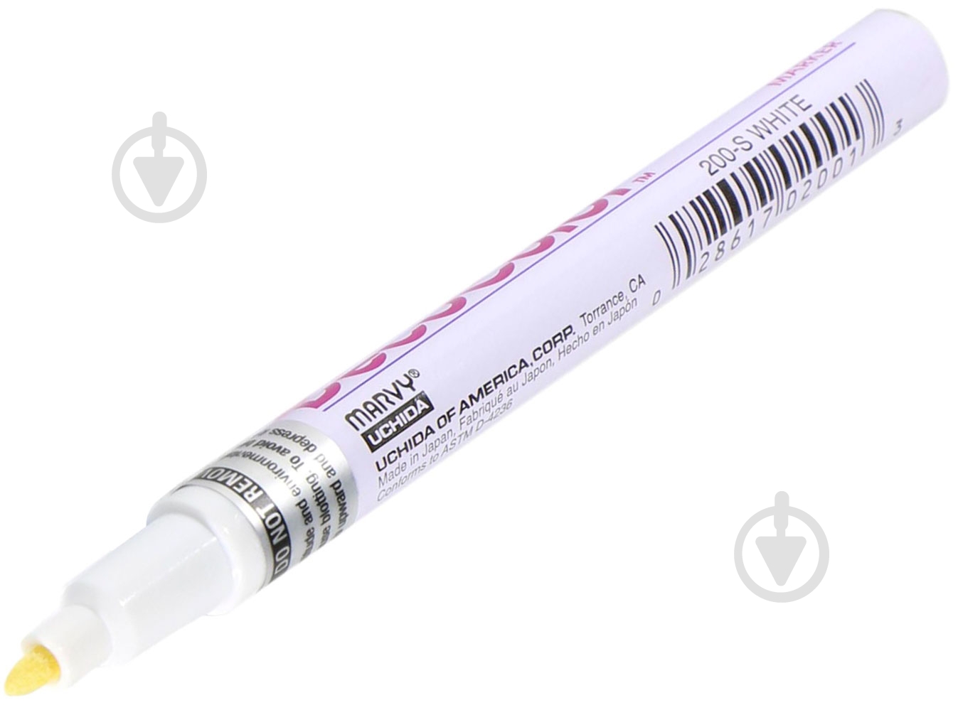 Маркер универсальный Marvy 200-S 3 мм белый - фото 1 Маркер универсальный Marvy 200-S 3 мм белый - фото 1