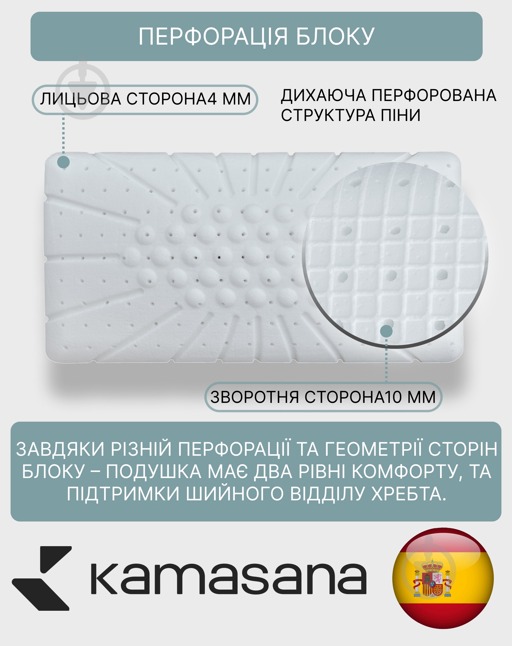 Подушка Apollo Kamasana 40x70 см білий - фото 9 Подушка Apollo Kamasana 40x70 см білий - фото 9