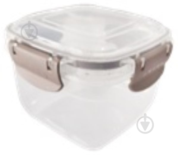 Контейнер для зберігання Stars Plast 1,5 л прозорий/бежевий - фото 1 Контейнер для зберігання Stars Plast 1,5 л прозорий/бежевий - фото 1