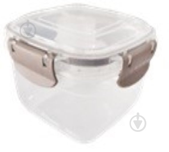 Контейнер для зберігання Stars Plast 2,4 л прозорий/бежевий - фото 1 Контейнер для зберігання Stars Plast 2,4 л прозорий/бежевий - фото 1