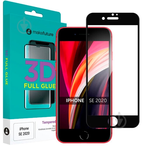 Защитное стекло MakeFuture 3D для Apple iPhone SE 2020 (MGD-AISE20) - фото 1