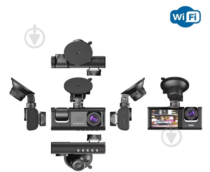 Відеореєстратор Inspire з трьома камерами + Wi-Fi (С309wf) - фото 6 Відеореєстратор Inspire з трьома камерами + Wi-Fi (С309wf) - фото 6