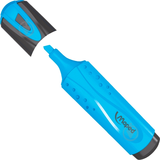 Маркер Maped FLUO PEPS CLASSIC MP.742530 голубой - фото 1