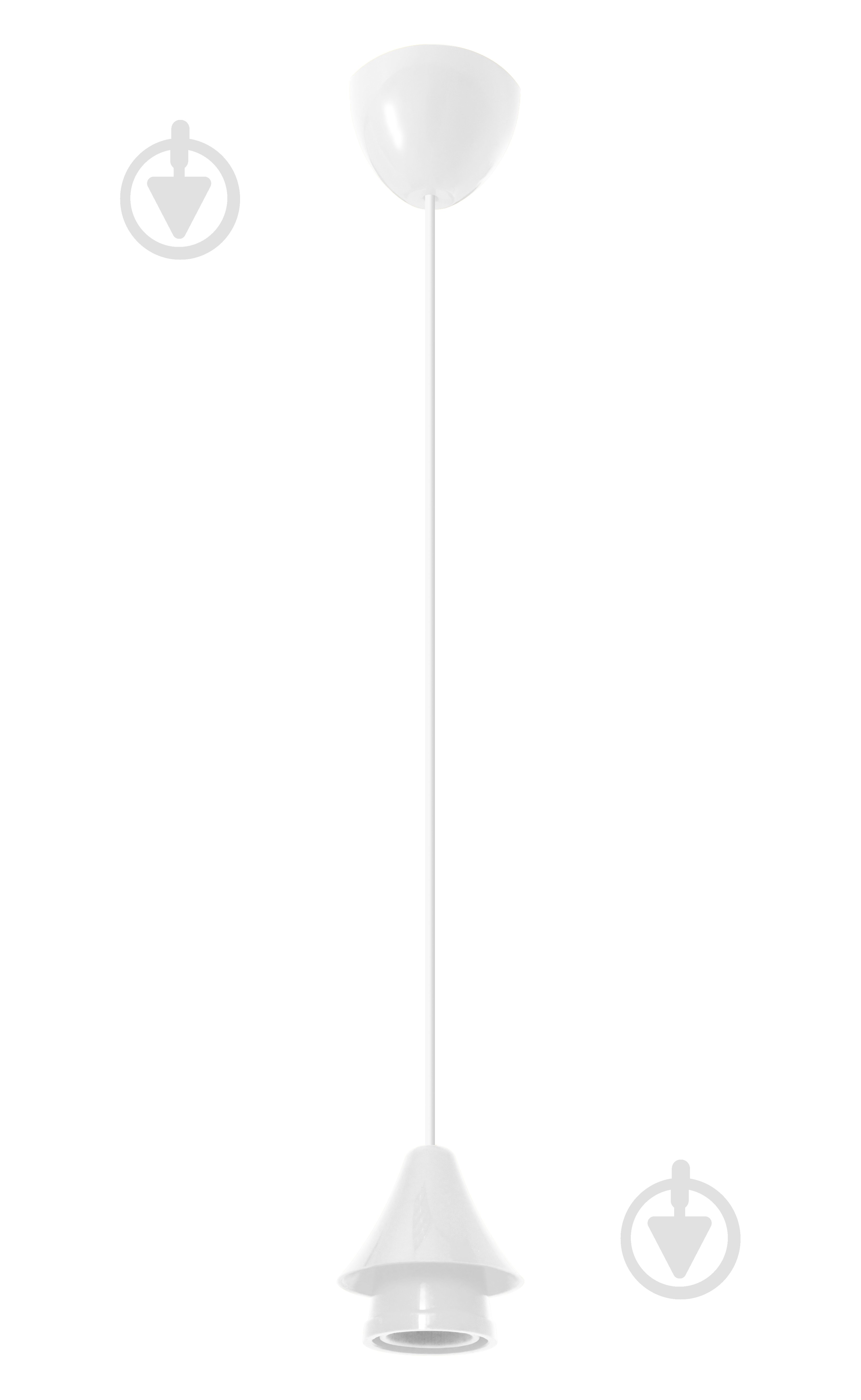 Шнур для светильника ERKA 102 1x60 Вт E27 белый 102001 - фото 1