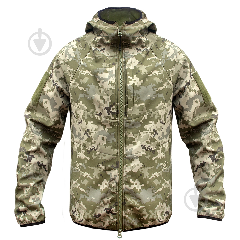 Куртка мужская демисезонная Expert тактическая осенняя Softshell р.M пиксель - фото 1