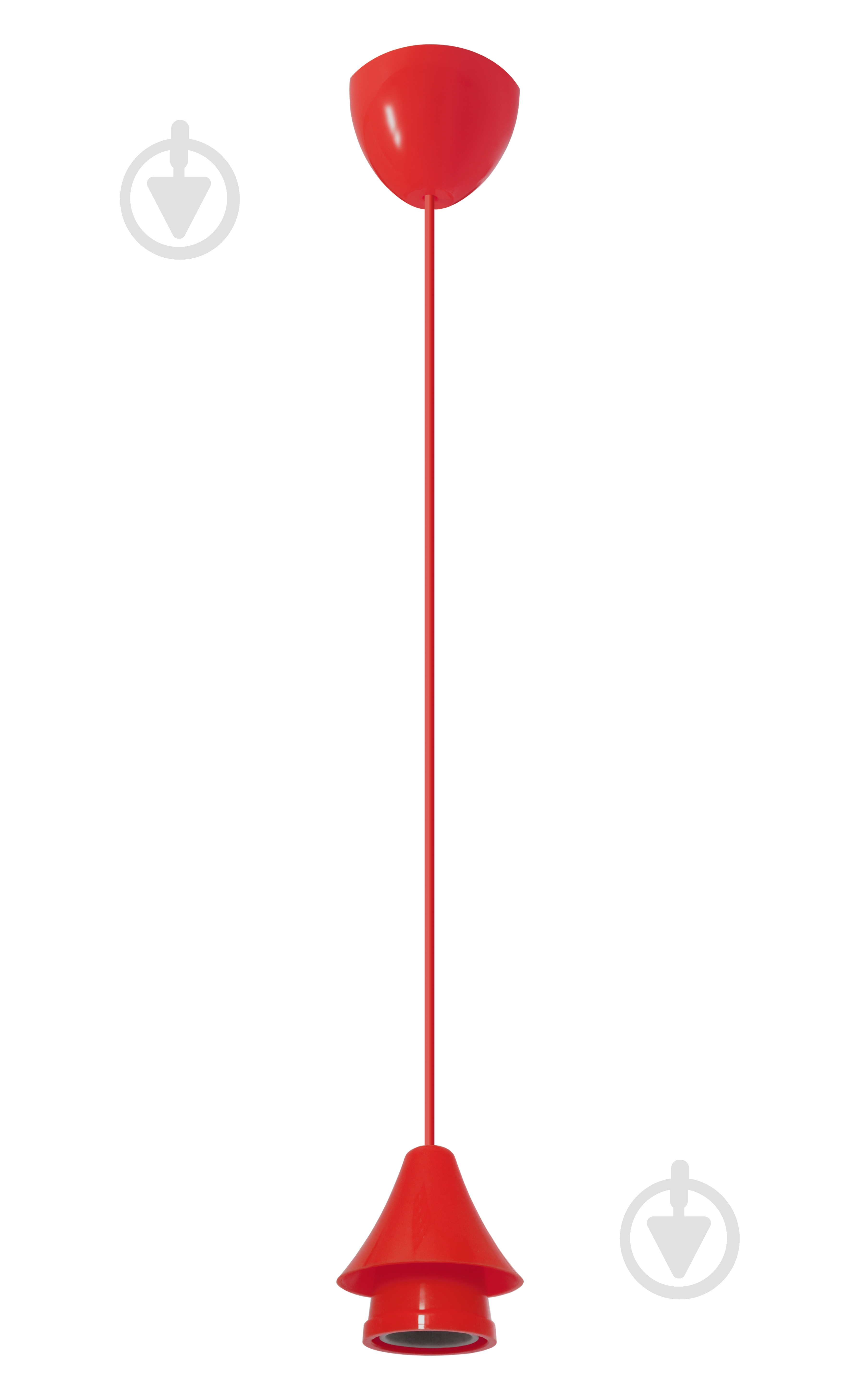 Шнур для светильника ERKA 102 1x60 Вт E27 красный 102002 - фото 1