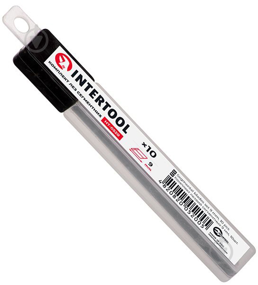 Набір лез Intertool сегментних 9 мм 10 шт HT-0520 - фото 2
