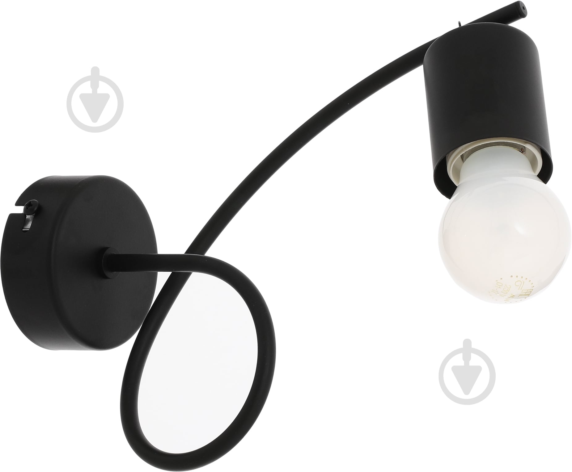 Бра ALFA Tango Black 1x60 Вт E27 черный 23170 - фото 2