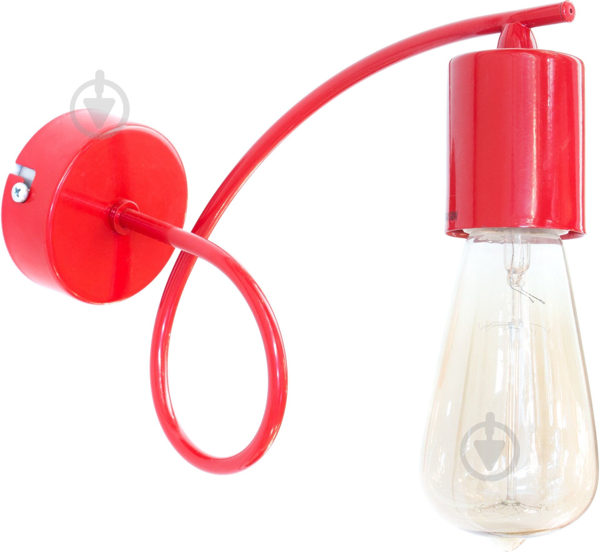 Бра ALFA Tango Red 1x60 Вт E27 красный 23180 - фото 1