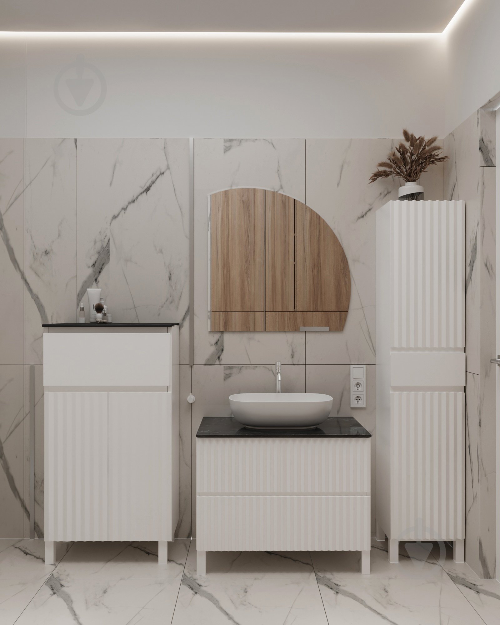 Столешница Сансервіс универсальная MARBLE 60 - фото 3 Столешница Сансервіс универсальная MARBLE 60 - фото 3