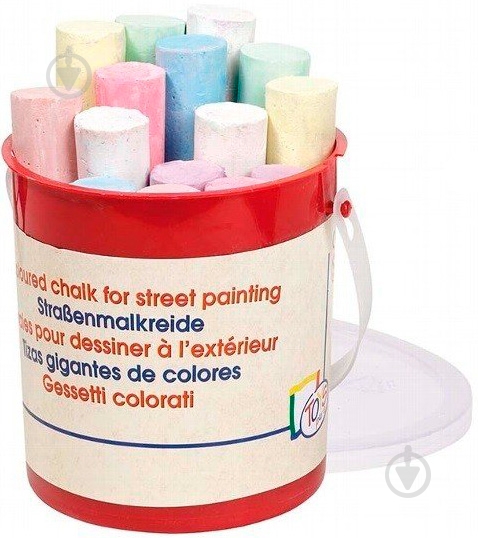 Набор мелков GoKi в ведре 15шт. - фото 1