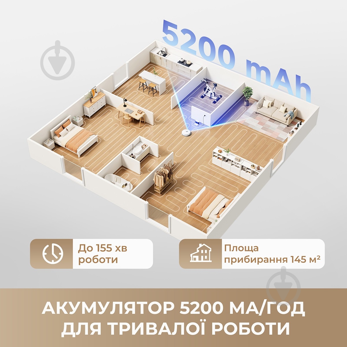 Робот-пылесос DREAME Robot Vacuum L40 (1166913) white - фото 11