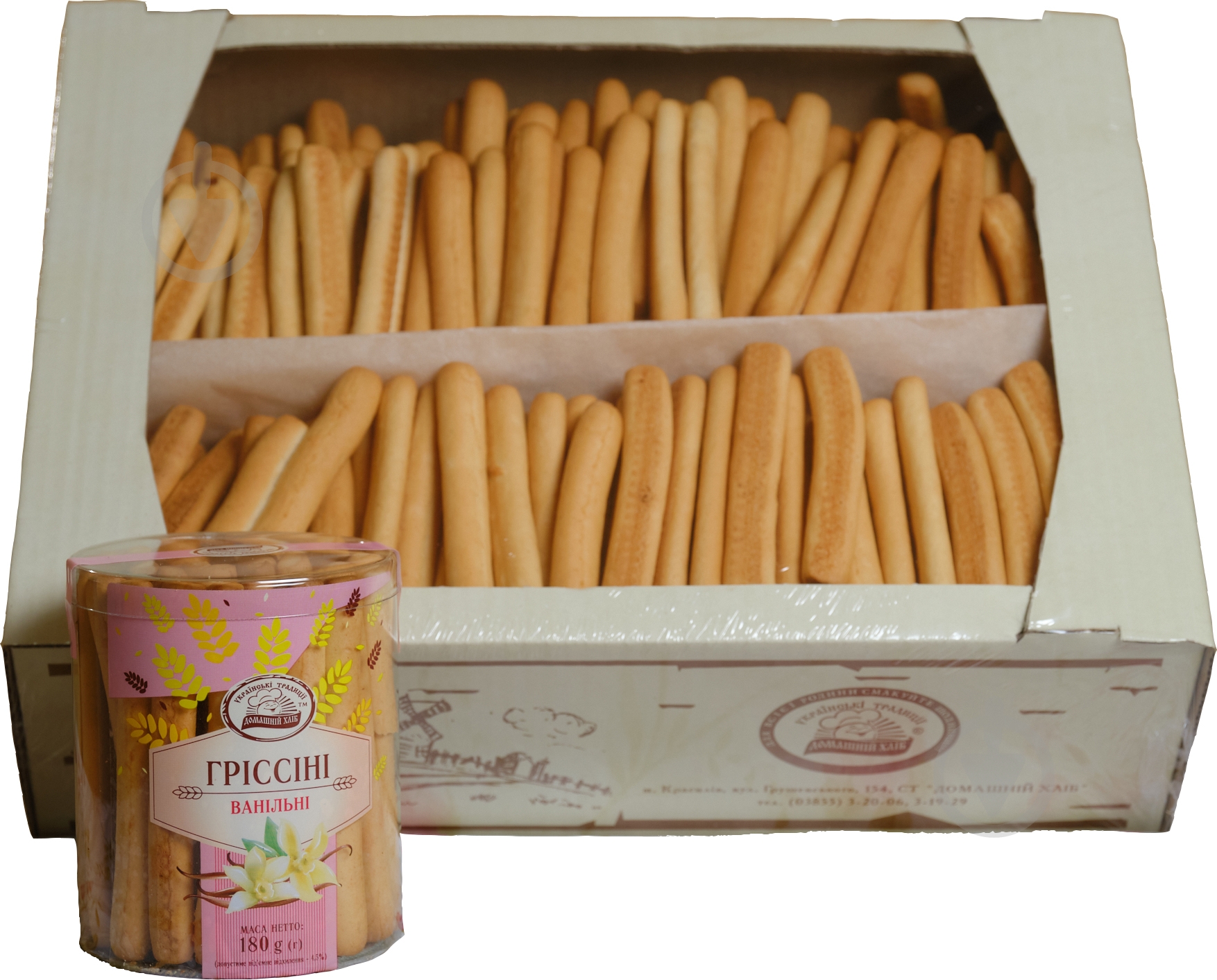 Гриссини ТМ Домашній хліб ванильные 180 г - фото 2
