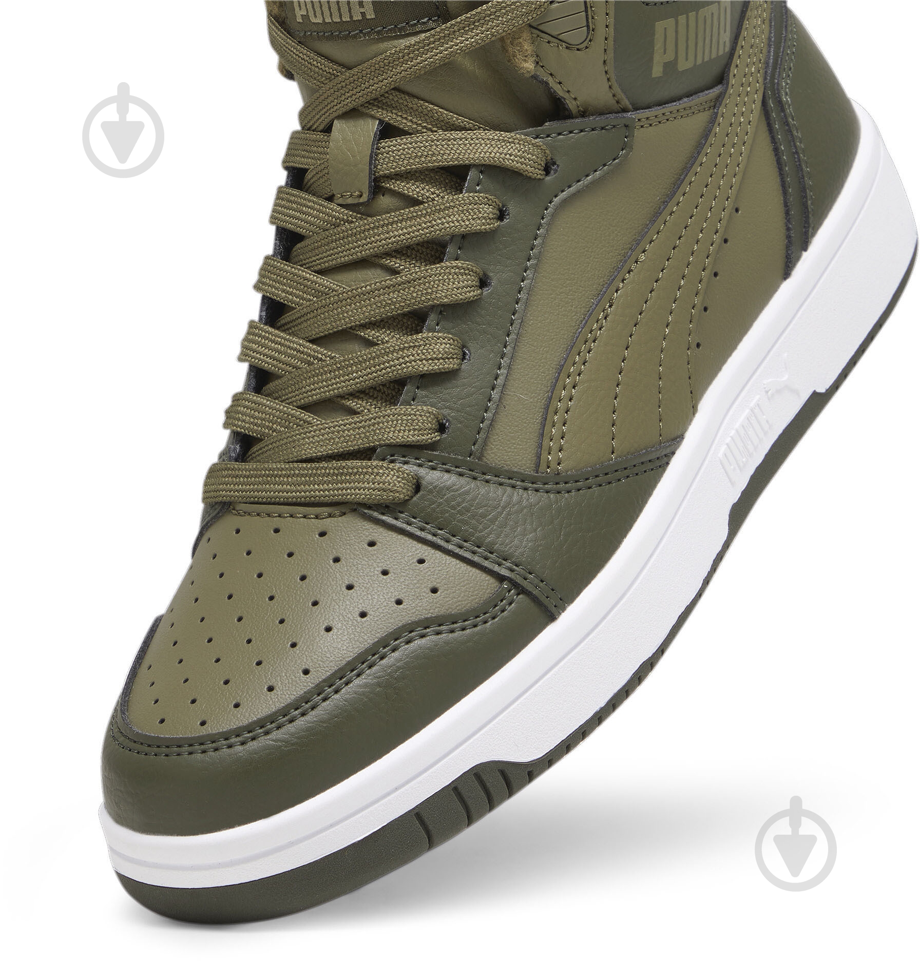 Черевики Puma PUMA REBOUND V6 MID WTR JR 39468502 р.38,5 зелений - фото 5