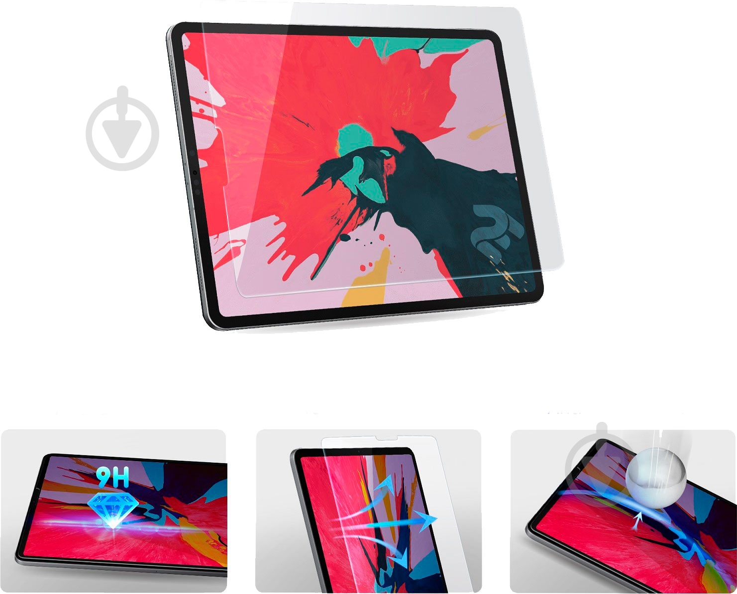 Защитное стекло 2E для Samsung Galaxy Tab S5e (2E-G-TABS5E-LT25D-CL) - фото 3 Защитное стекло 2E для Samsung Galaxy Tab S5e (2E-G-TABS5E-LT25D-CL) - фото 3