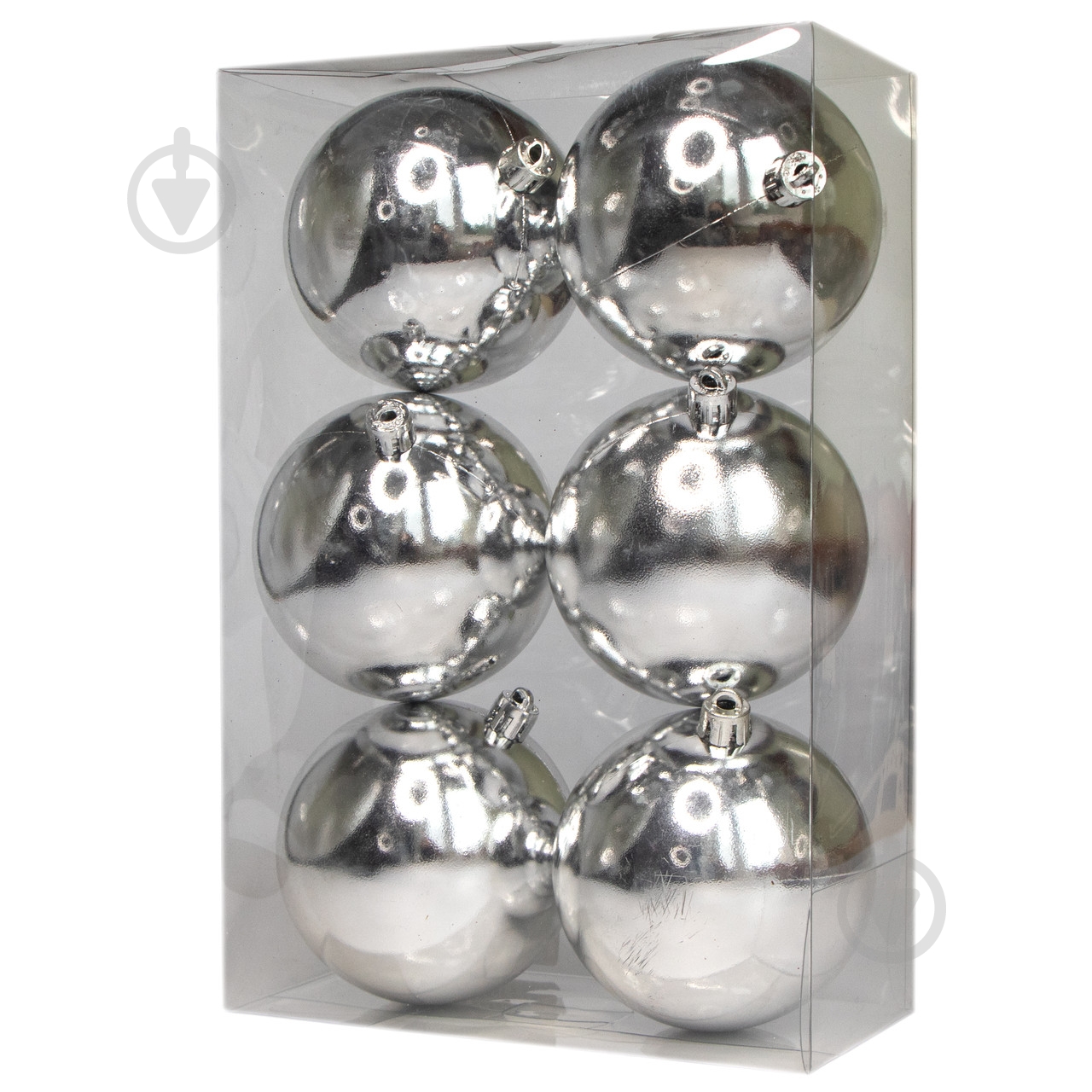 Набор елочных шаров Девилон 251208 d80 мм 6 шт./уп. - фото 1 Набор елочных шаров Девилон 251208 d80 мм 6 шт./уп. - фото 1