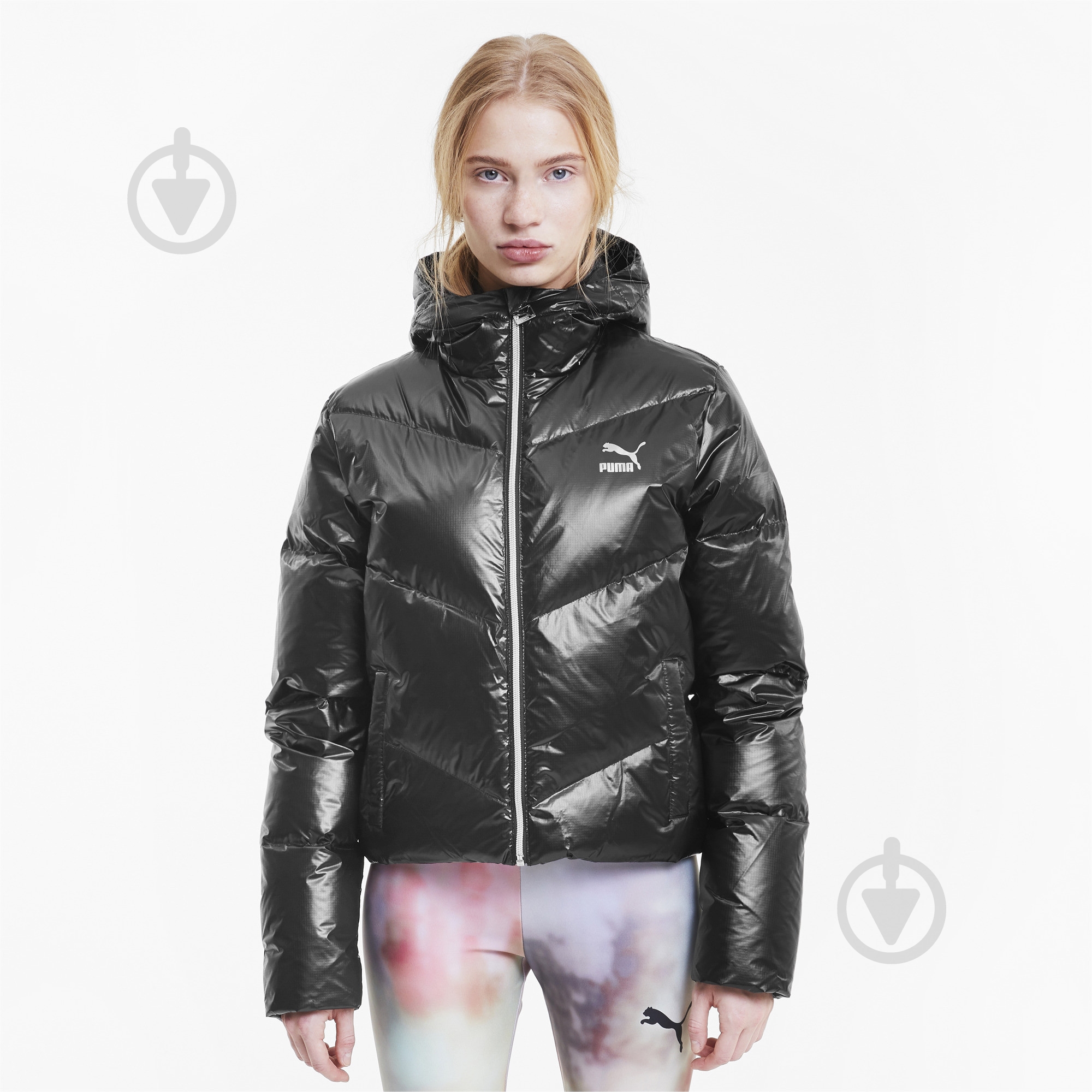 Пуховик Puma Classics Shine Down Jacket 59755701 р.M черный - фото 1