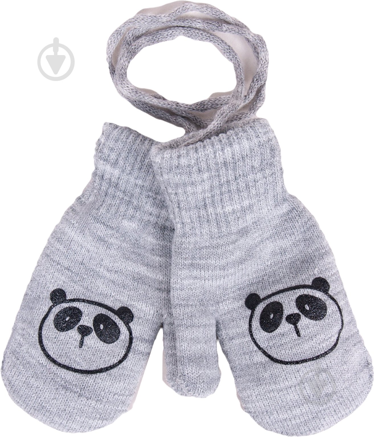 Варежки YO! р.10 серый - фото 1