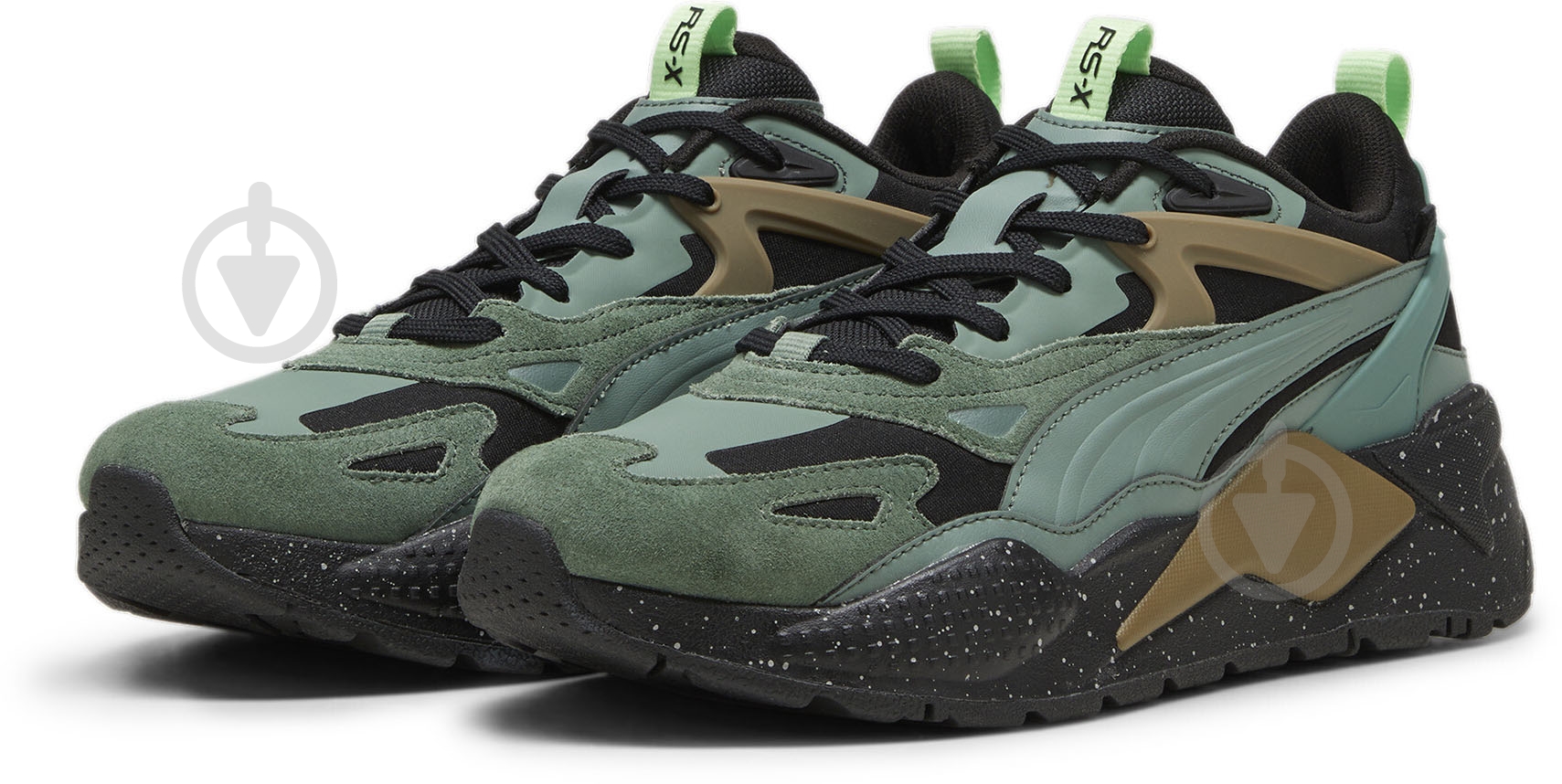 Кроссовки мужские демисезонные Puma RS-X EFEKT SPECKLE 39479103 р.46 хаки - фото 3